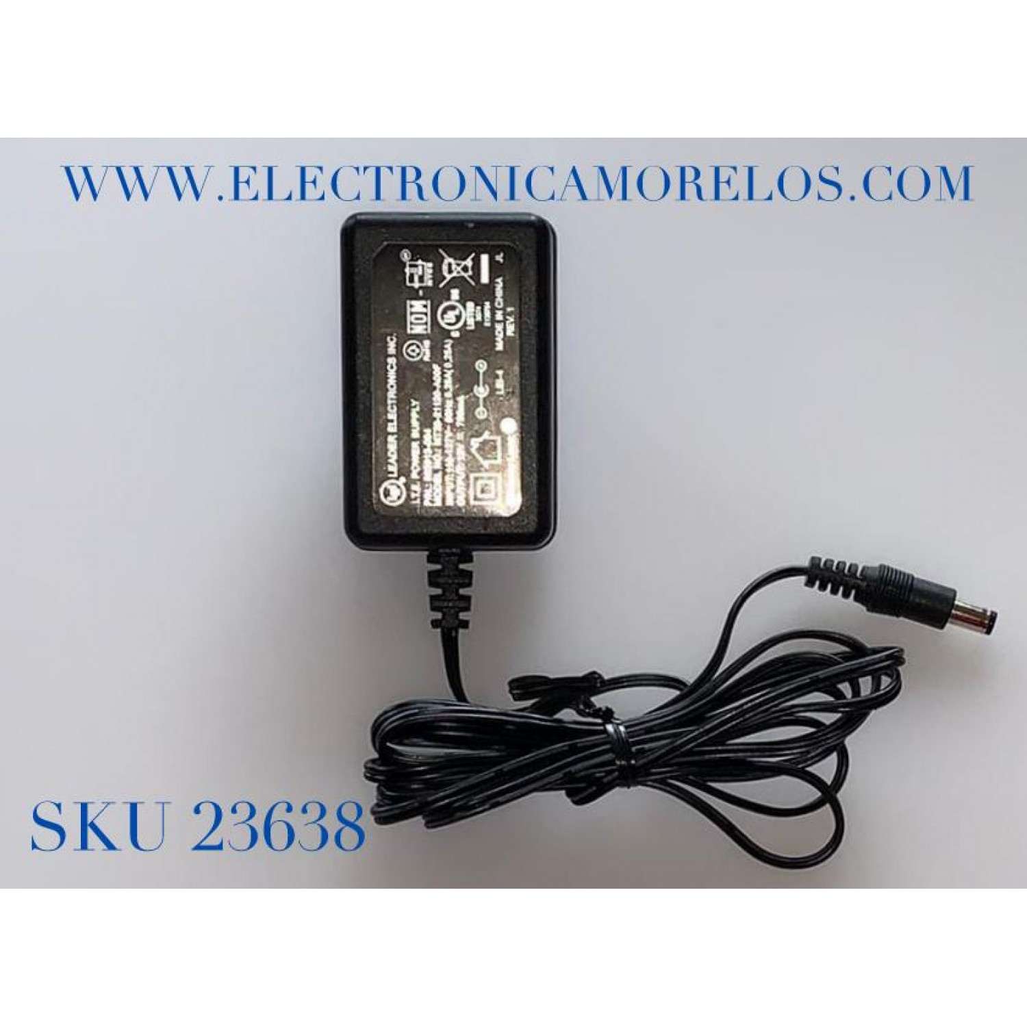 ADAPTADOR LEI VCA / NUMERO DE PARTE 503913-004 / MODELO MT20-21120-A00F / ENTRADA VCA 110-127V～50-60Hz .25A / SALIDA VCD 12V-750mA